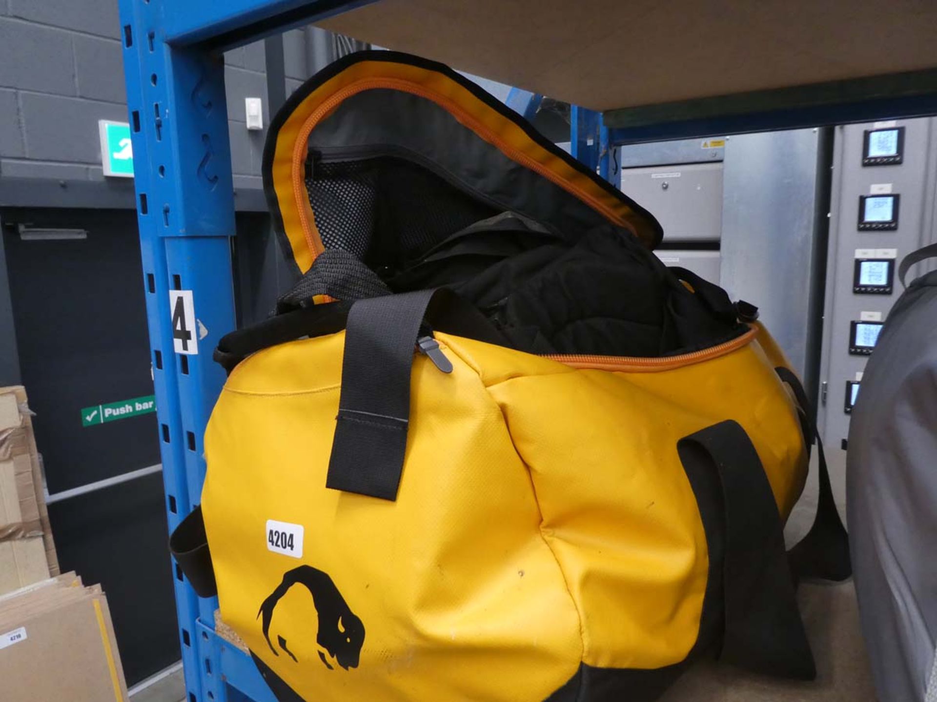 Bag containing various rucksacks