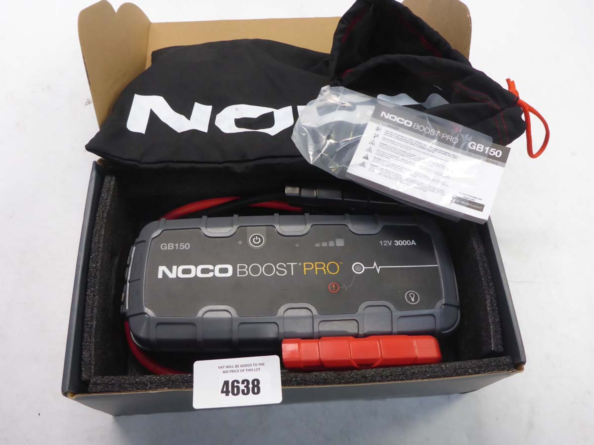 NOCO GB150 3000A 12V lithium jump starter