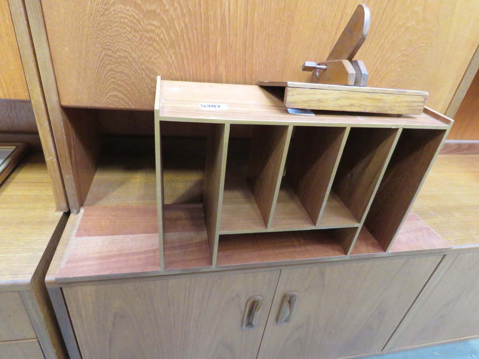 Walnut tabletop stand plus a sheet music holder