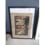 5052 - Print on Hessian of classical forest scene