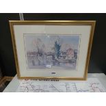 5301 David Green print of Bromham Mill