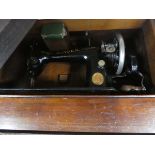 Cased Singer sewing machine