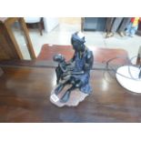 Figure of an African lady with child