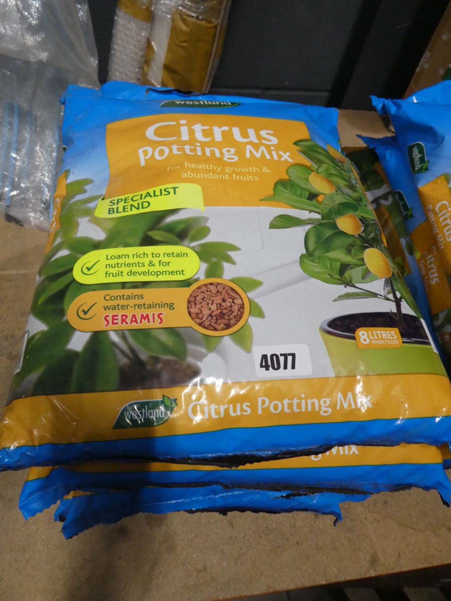 7 bags of citrus potting mix