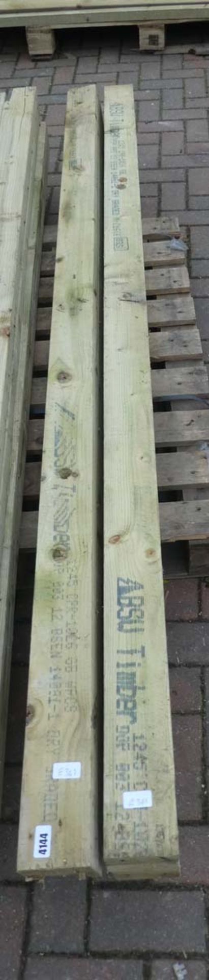 8 pieces of 5 x 2 inch timber (joined together)