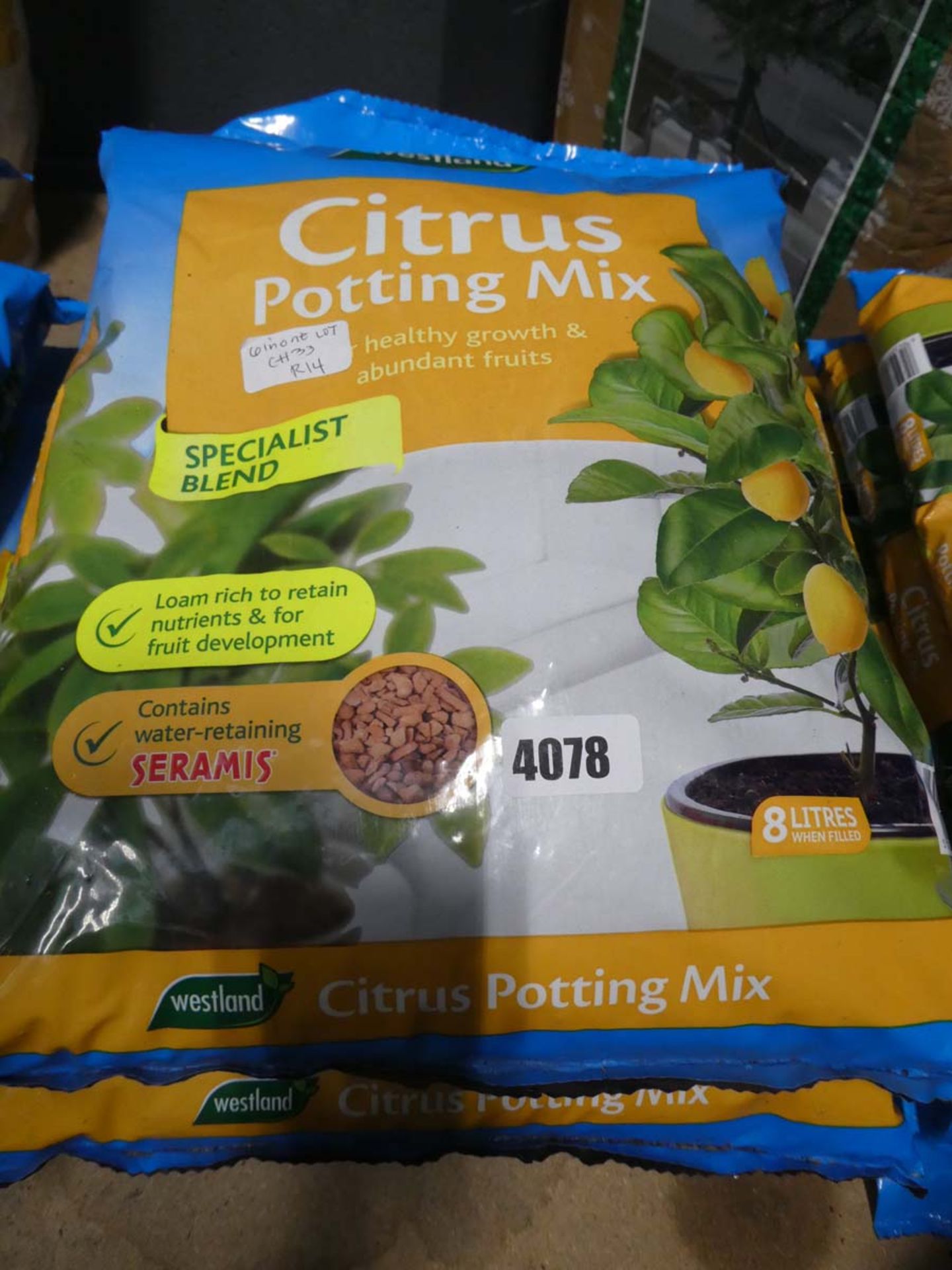 7 bags of citrus potting mix