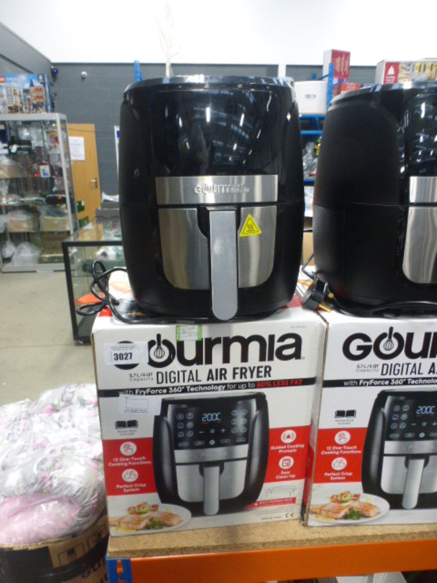 (3) Gourmia digital air fryer with box