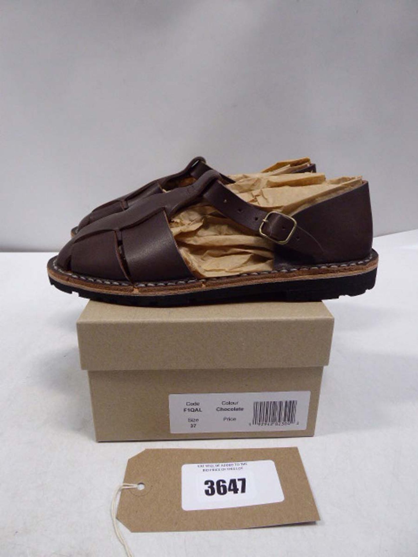 Steve Mono Artisinal Chocolate sandals size EU 37