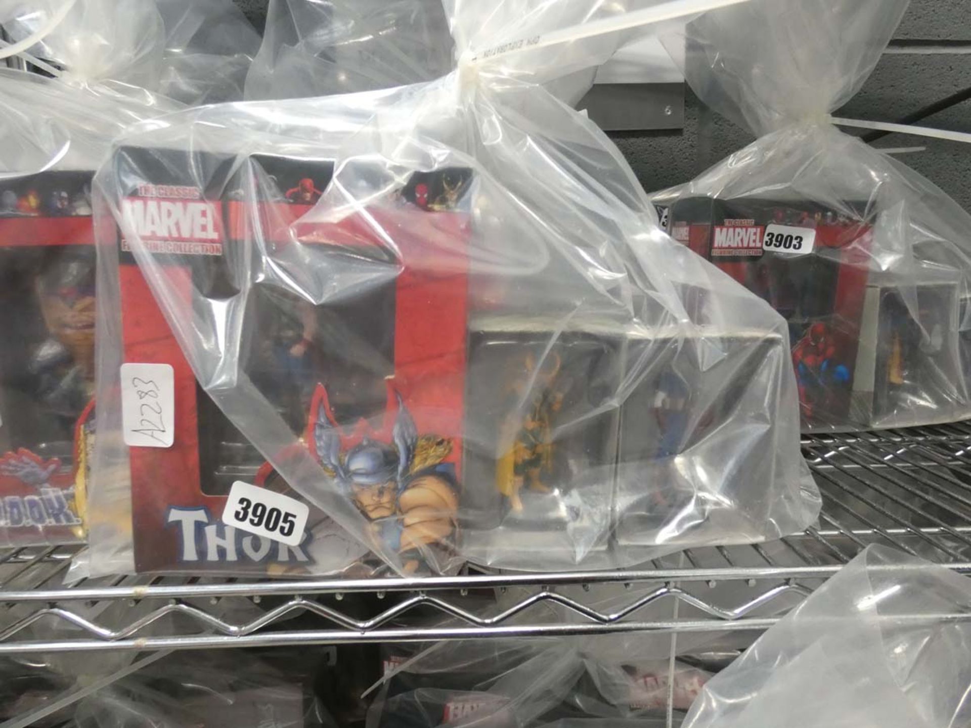 Classic Marvel figurine collection Thor plus the Loki and Captain America Eaglemoss figures