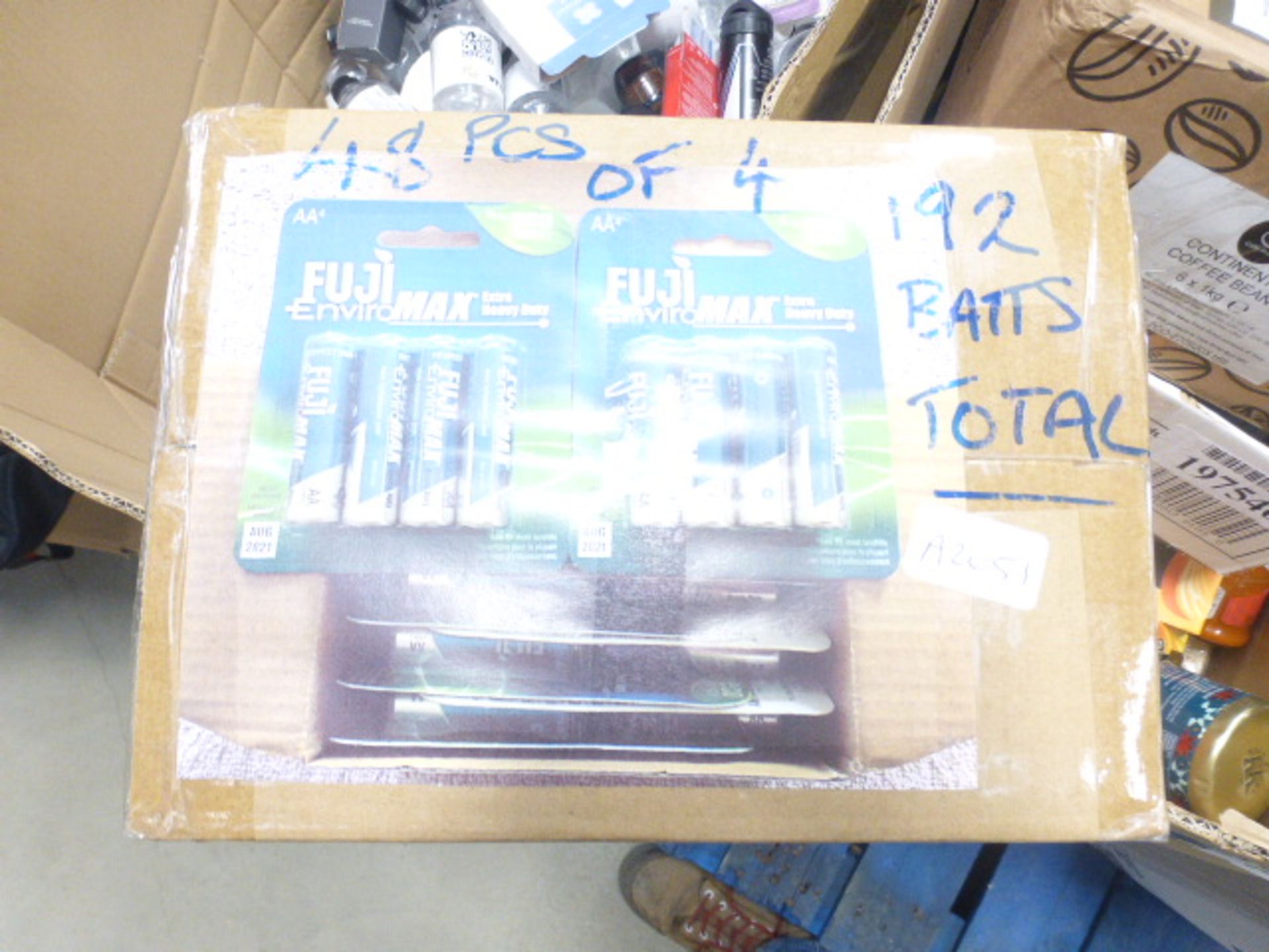 Box of approx 192 AA batteries