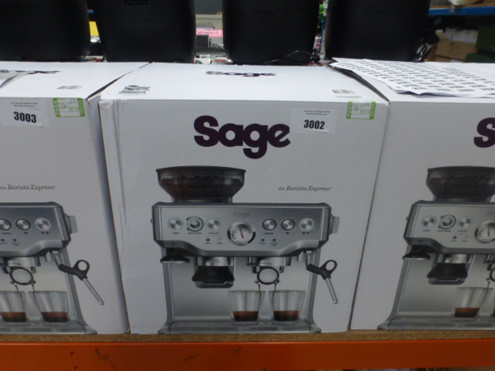 Sage Barista Express coffee machine with box