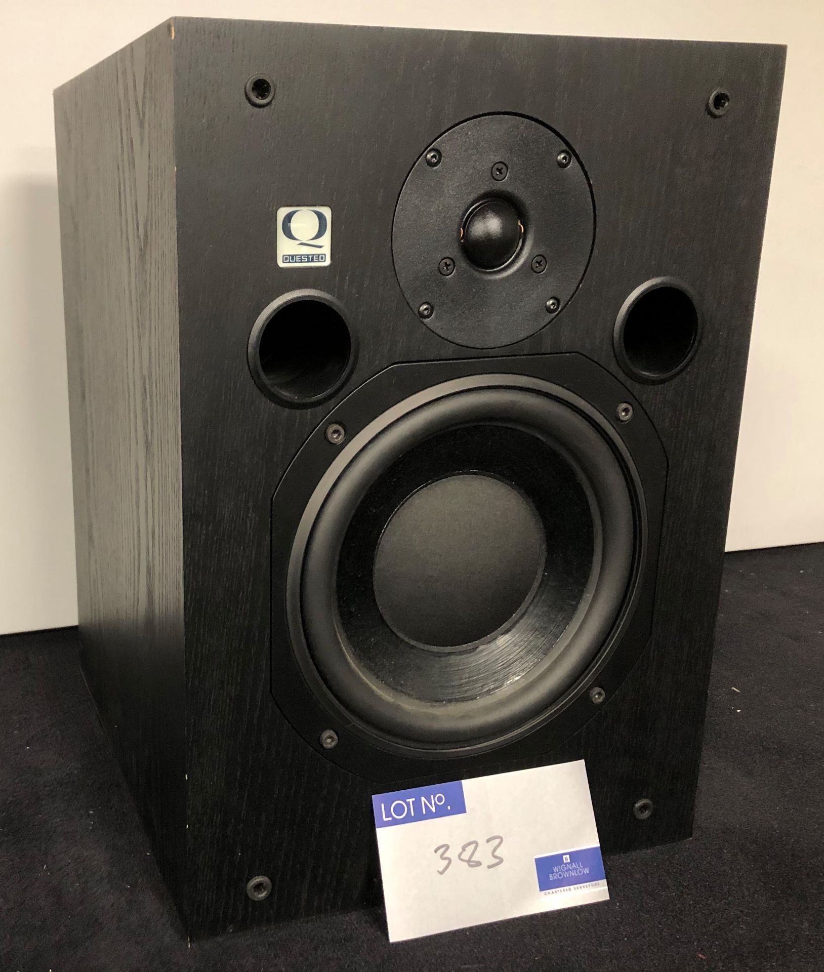 A Quested S8 Speaker, 480mm x 300mm x 330mm, 8in speaker, 5in tweeter (previously in use).