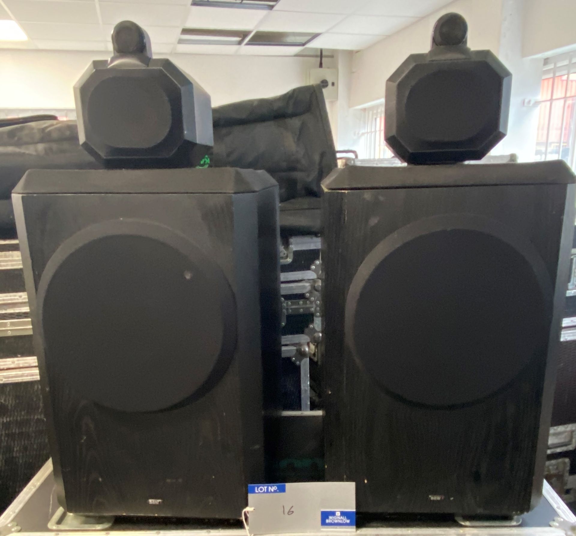 A Pair of B and W Series 80 Model 801 Loudspeakers No.005577, 005578 (previously in use).