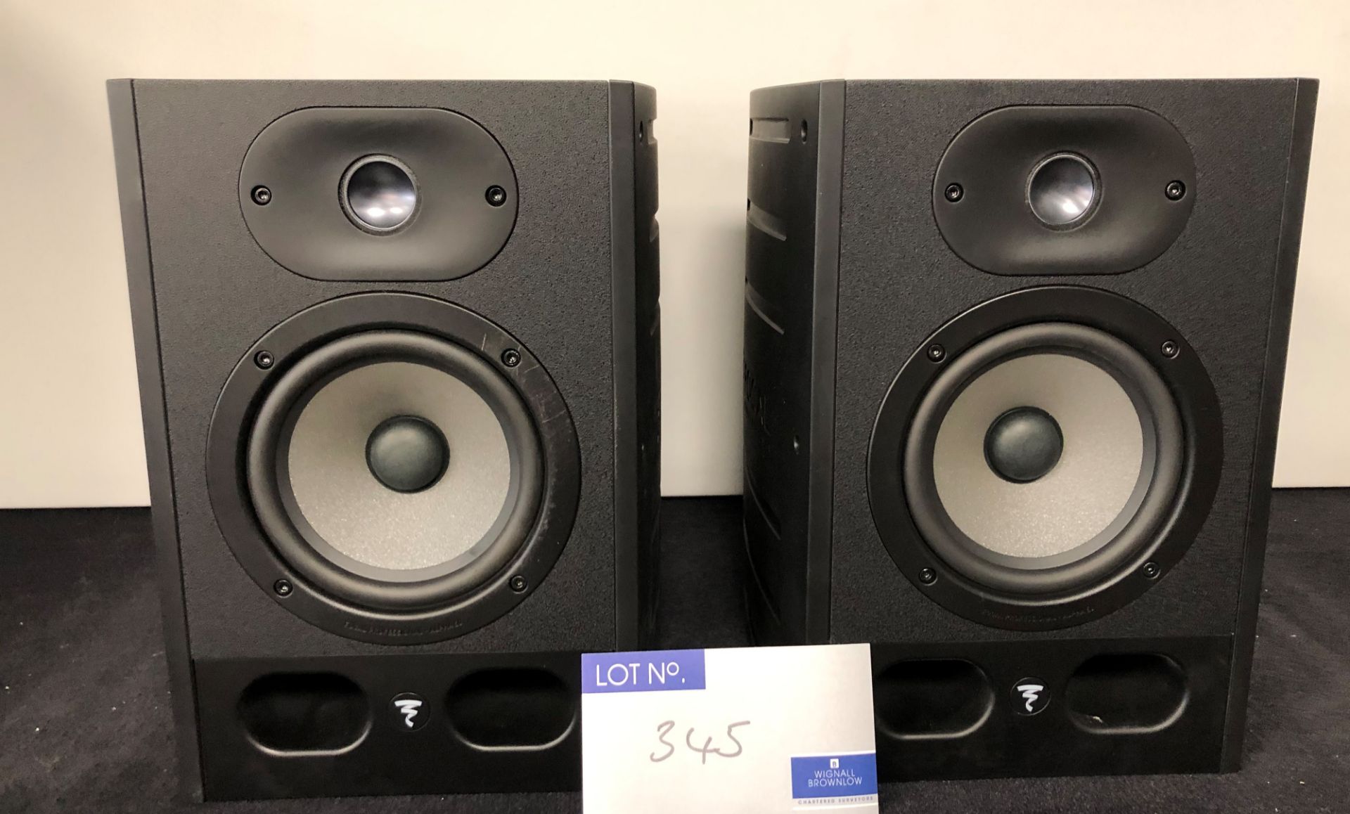 A Pair of Focal Alpha 50 Speakers (previously in use).