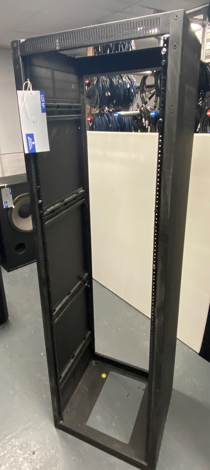 A 40 unit Rack, 1880mm x 560mm x 510mm.