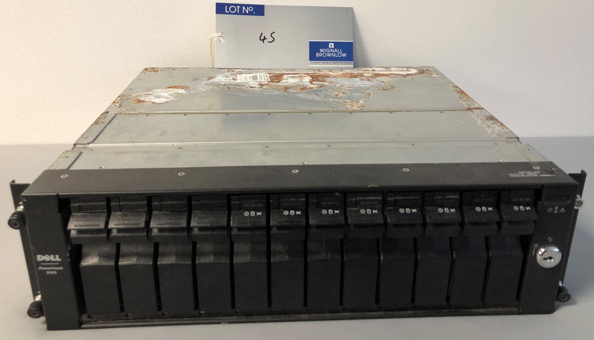 A Dell PowerVault 210S File Server (no power).