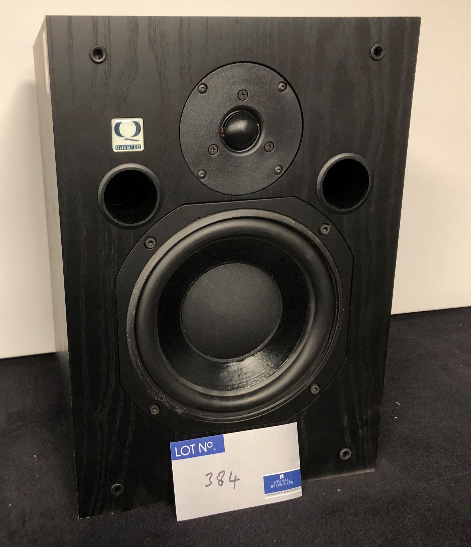 A Quested S8 Speaker, 480mm x 300mm x 330mm, 8in speaker, 5in tweeter (previously in use).