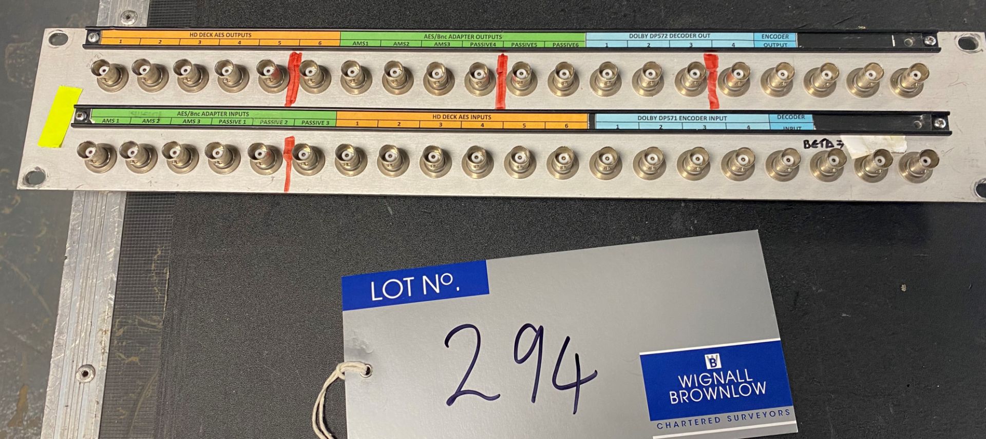 An SDI/BNC Patch Bay, 20 Way (not tested).