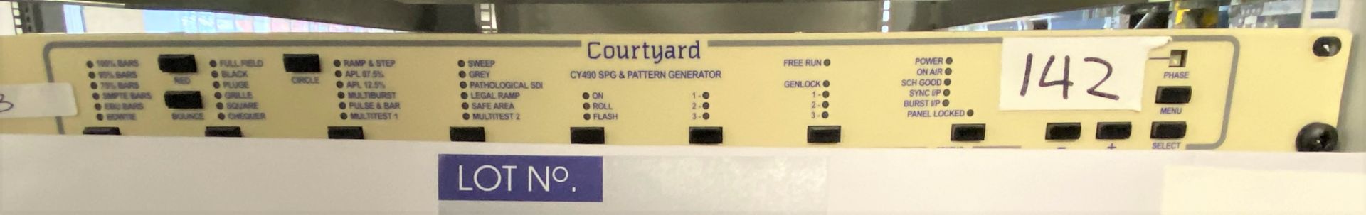 A Courtyard CY490 SPG and Pattern Generator (previously in use).