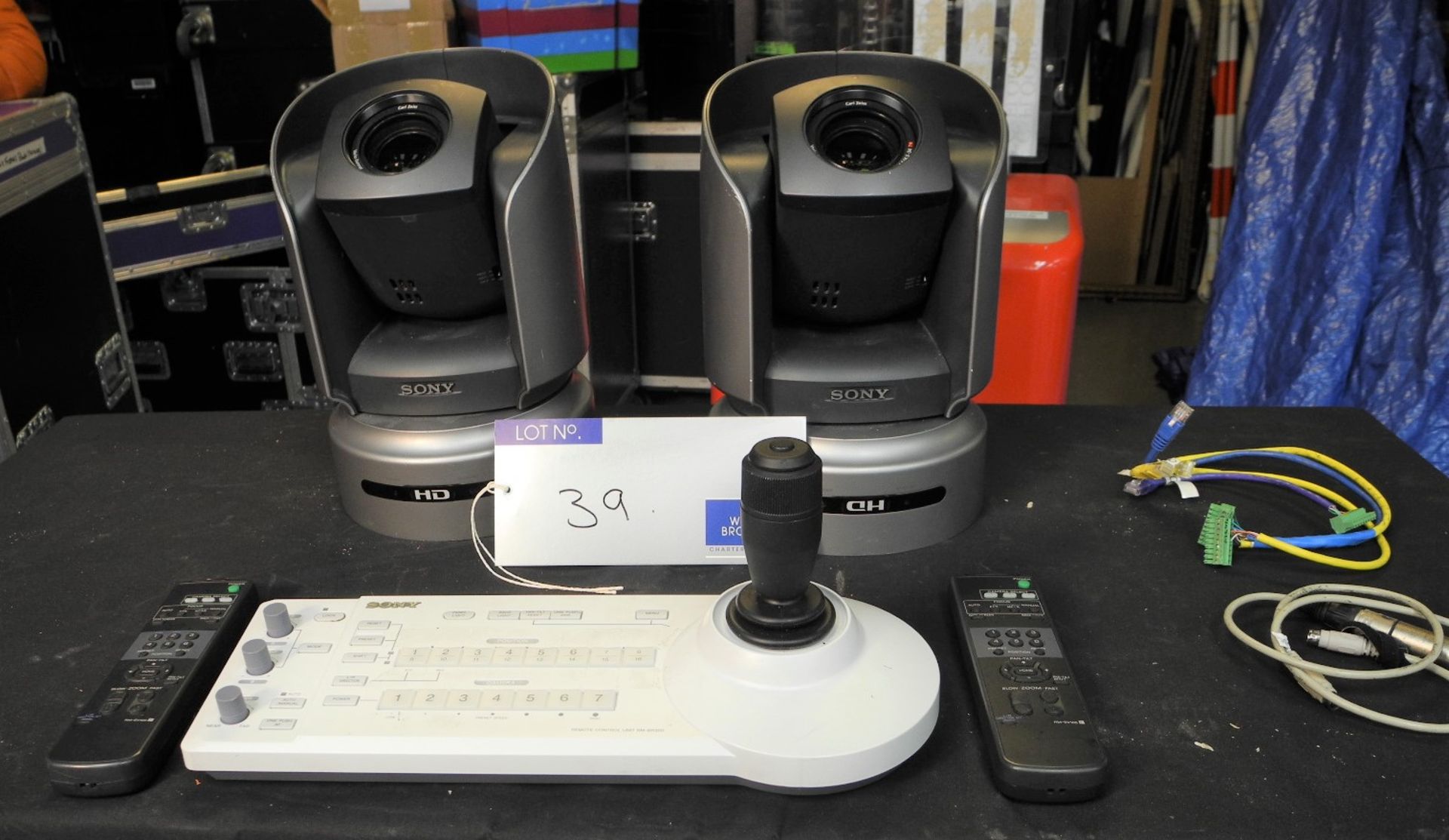 A Sony Remote Camera Kit; 2 x BRC-H700 head unit with optional HD-SDI cards, 1 x RM-BR300 control