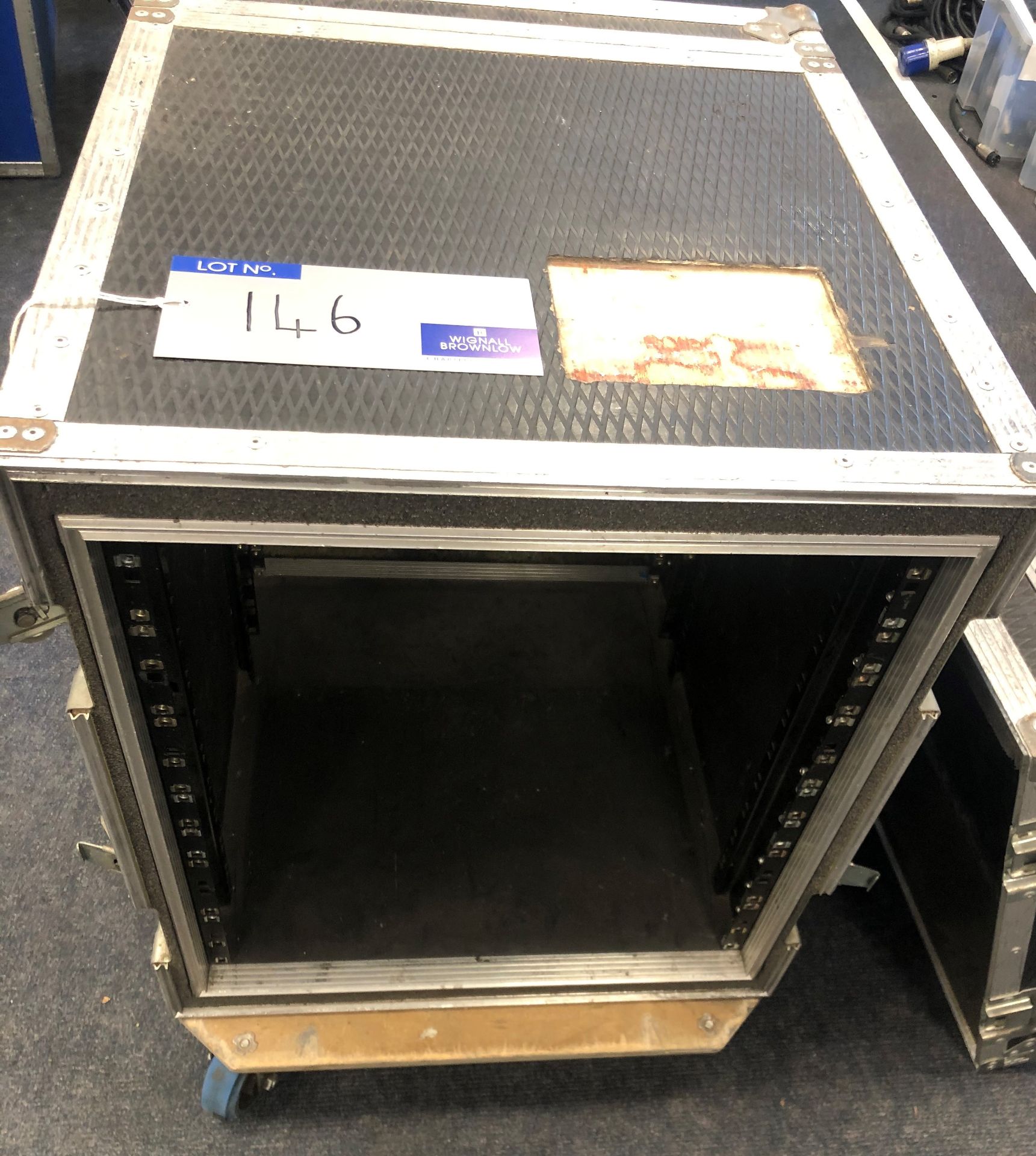 A 12u Amplifier Rack for d+b D12 amplifier-located at Chaps Productions, 33 Banstead Road, Caterham,