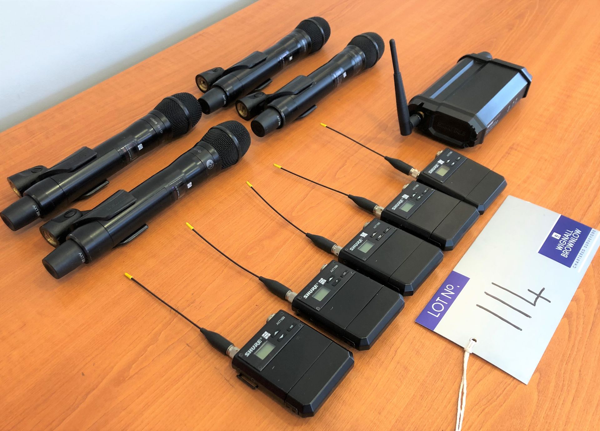 A Shure Axient Wireless 4 channel Radio Microphone System: automatic back up frequencies with all - Image 6 of 10