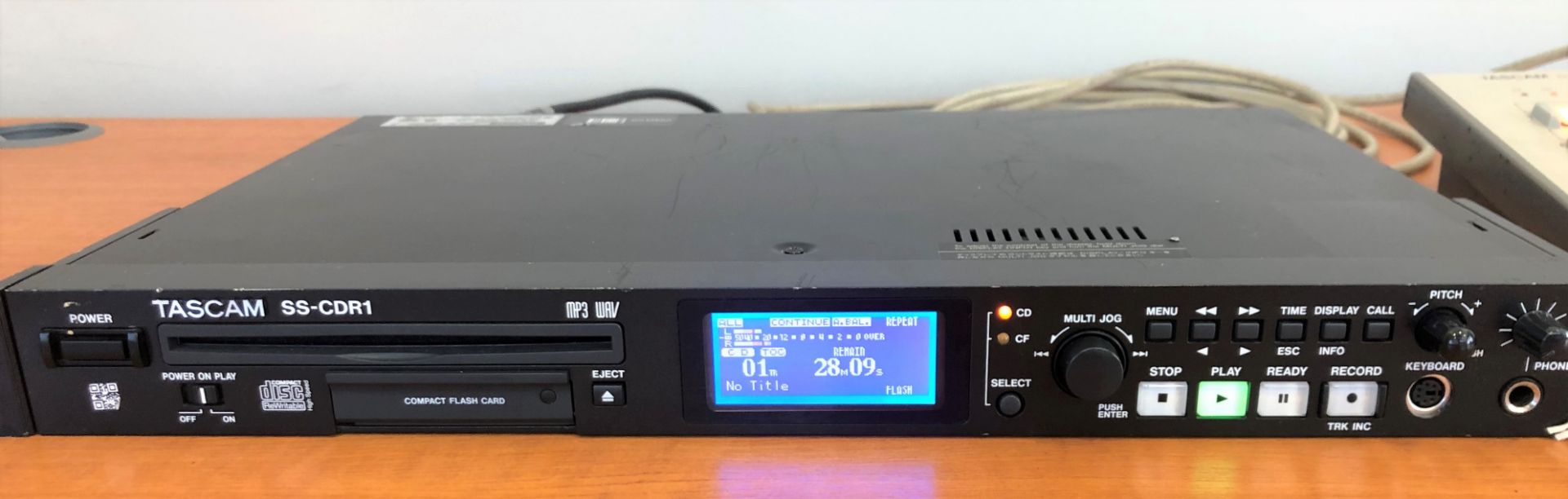 A Tascam SS-CDR1 Solid State CD Recorder with Card Player/Recorder and Tascam RC-SS20 Remote - Image 2 of 3