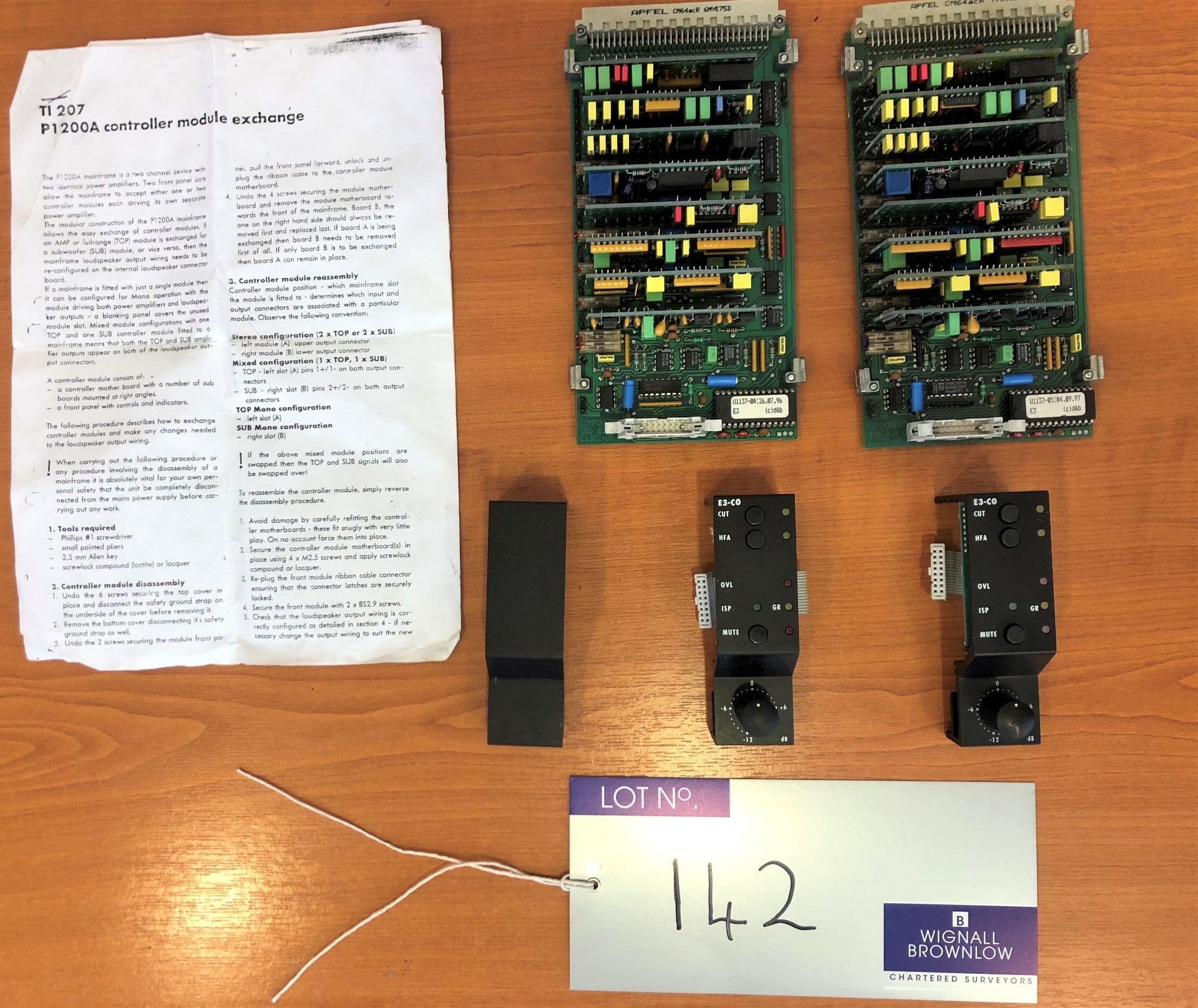 2 d+b P1200 Controllers for E3 Loudspeakers, not tested-located at Chaps Productions, 33 Banstead