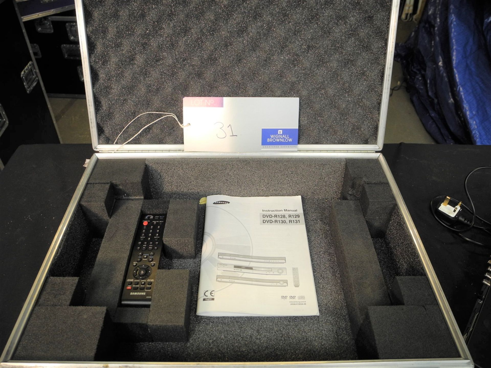 A Samsung DVD-R129 DVD Recorder in flight case, good condition-located at PR Live, Unit 6, Windsor - Image 2 of 3