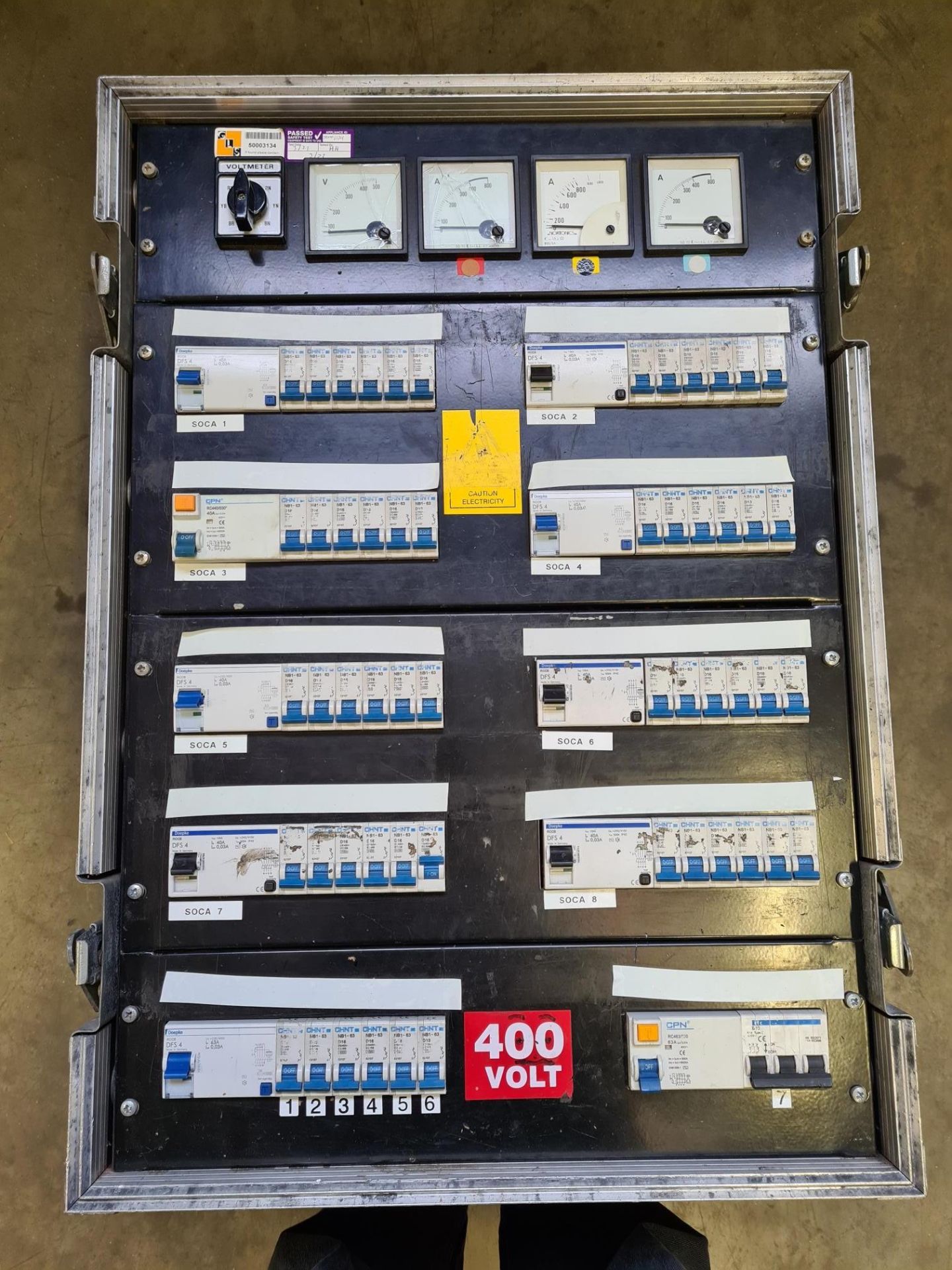 A 48 way Socapex Moving Light Power Distro: Powerlock in and through, 8 x Socapex, 6 x 16A - Image 2 of 3