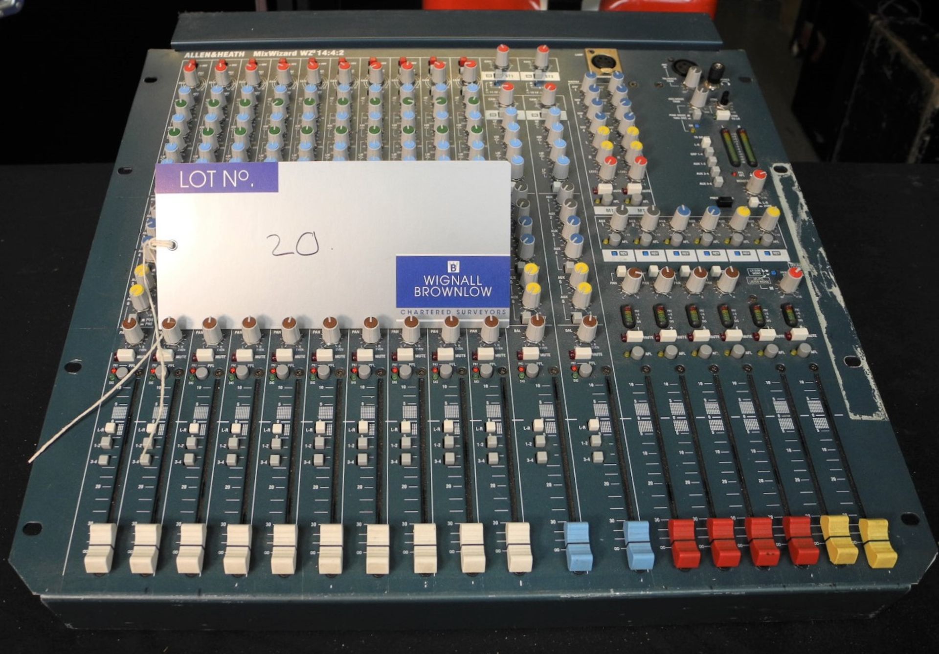 An Allen and Heath MixWizard WZ3, 14:4:2 Sound Mixer, full working order, reasonable condition-