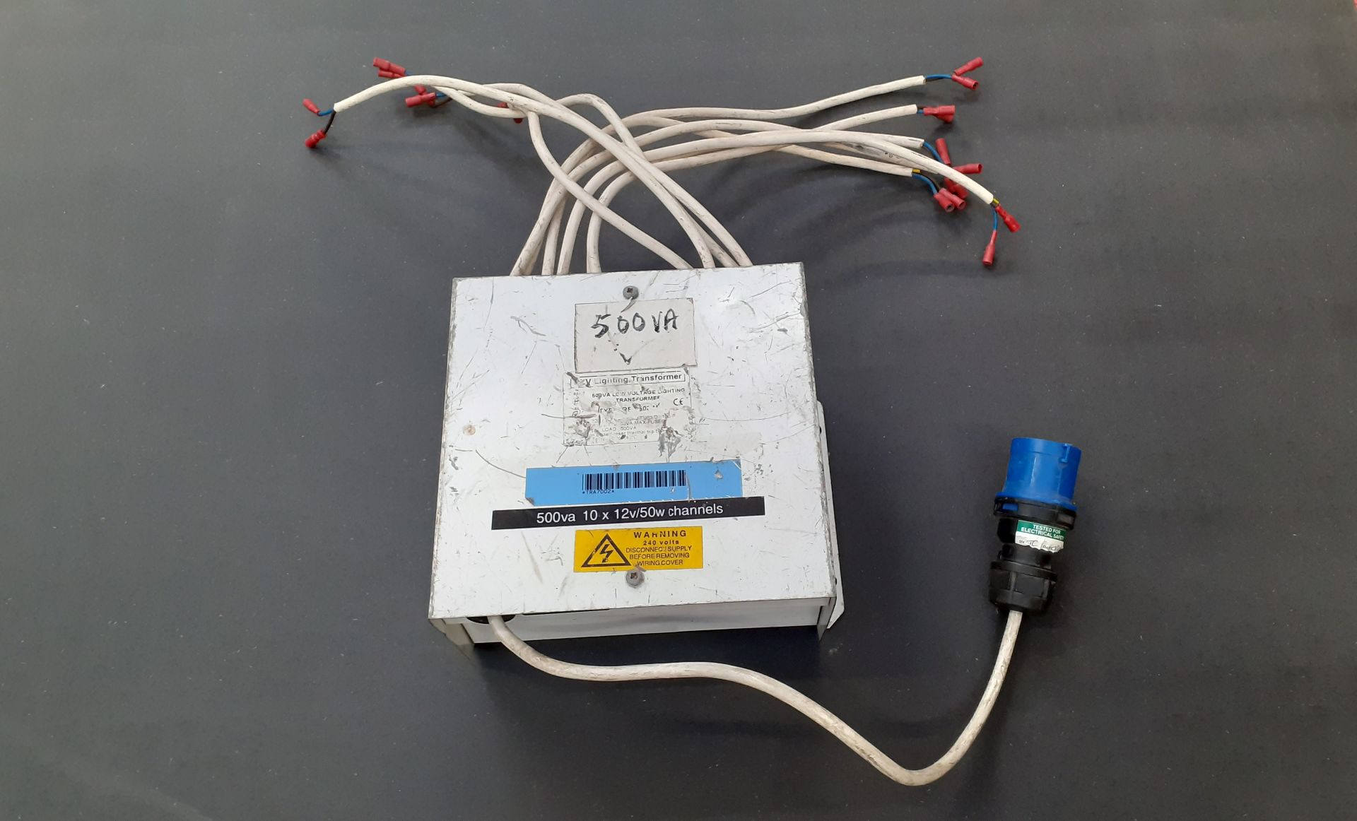 A Quantity of 12V 50W Transformers comprising: 500VA 10 Way 50W 12V Transformer (13A); 300VA 6 Way