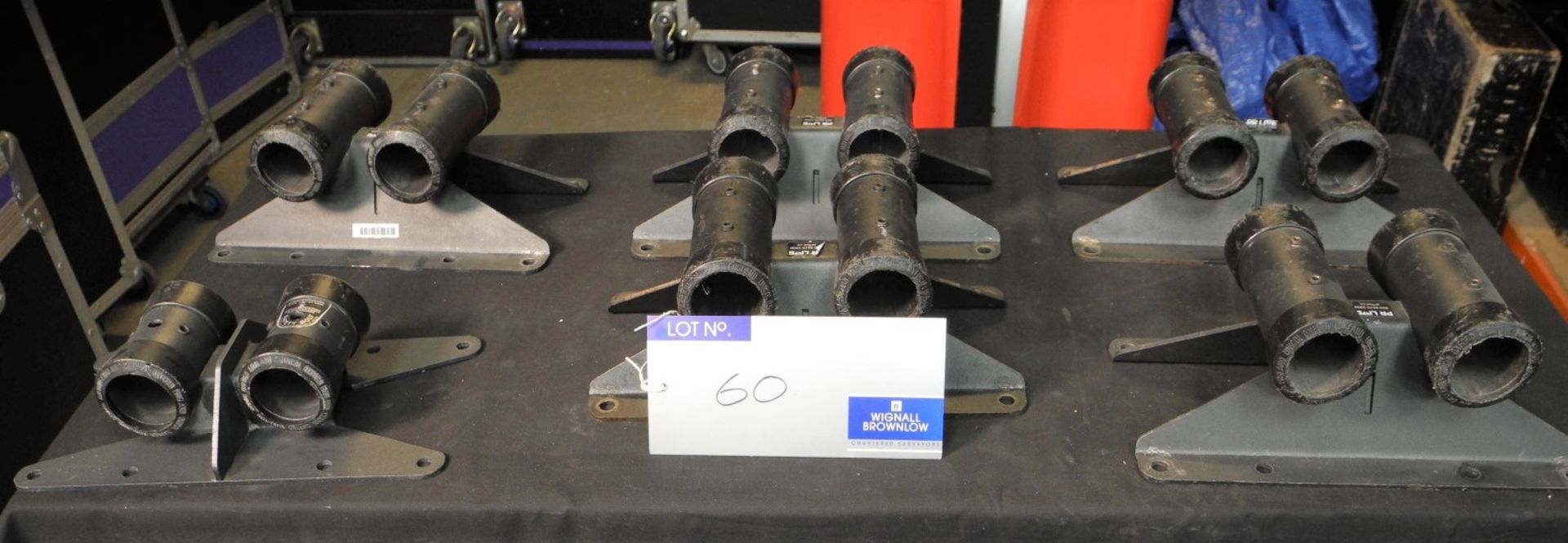 6 Unicol Large Heavy Duty Twin Pole Screen Brackets-located at PR Live, Unit 6, Windsor Centre,