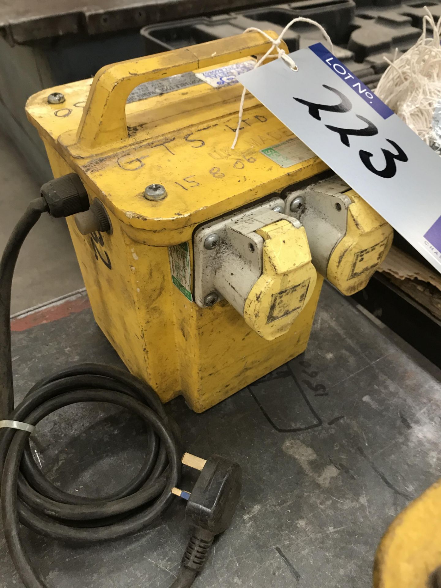 A Portable Tool Transformer, 240v-110v.