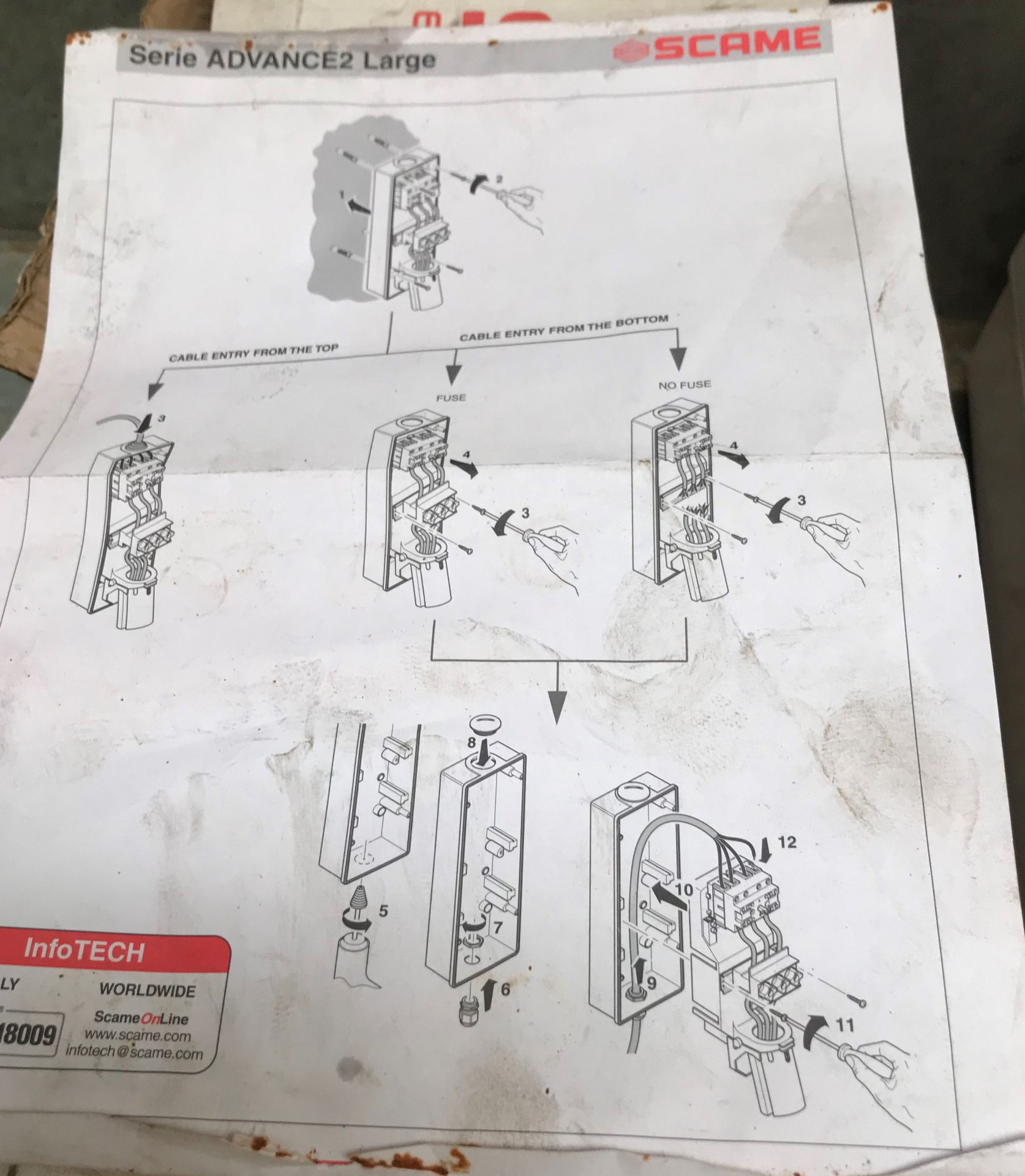 A SCAME Serie ADVANCE 2 Large Industrial Interlocked Switched Socket, 3P+N+T-IP67-32A-6h/346-415V. - Image 4 of 4