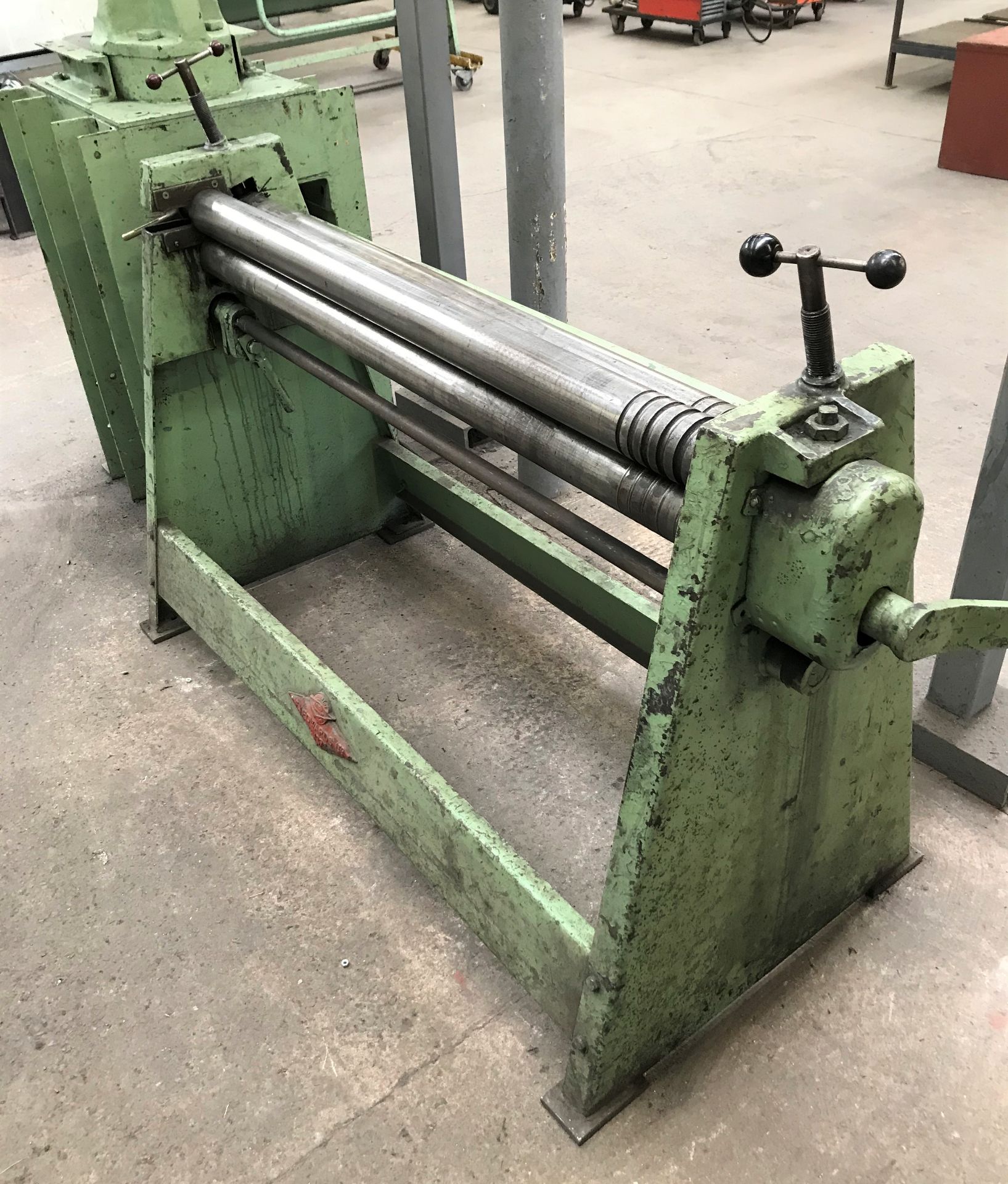 A Set of FJ Edwards Manual Triple Bending Rolls, 48in x 3in. - Image 2 of 2