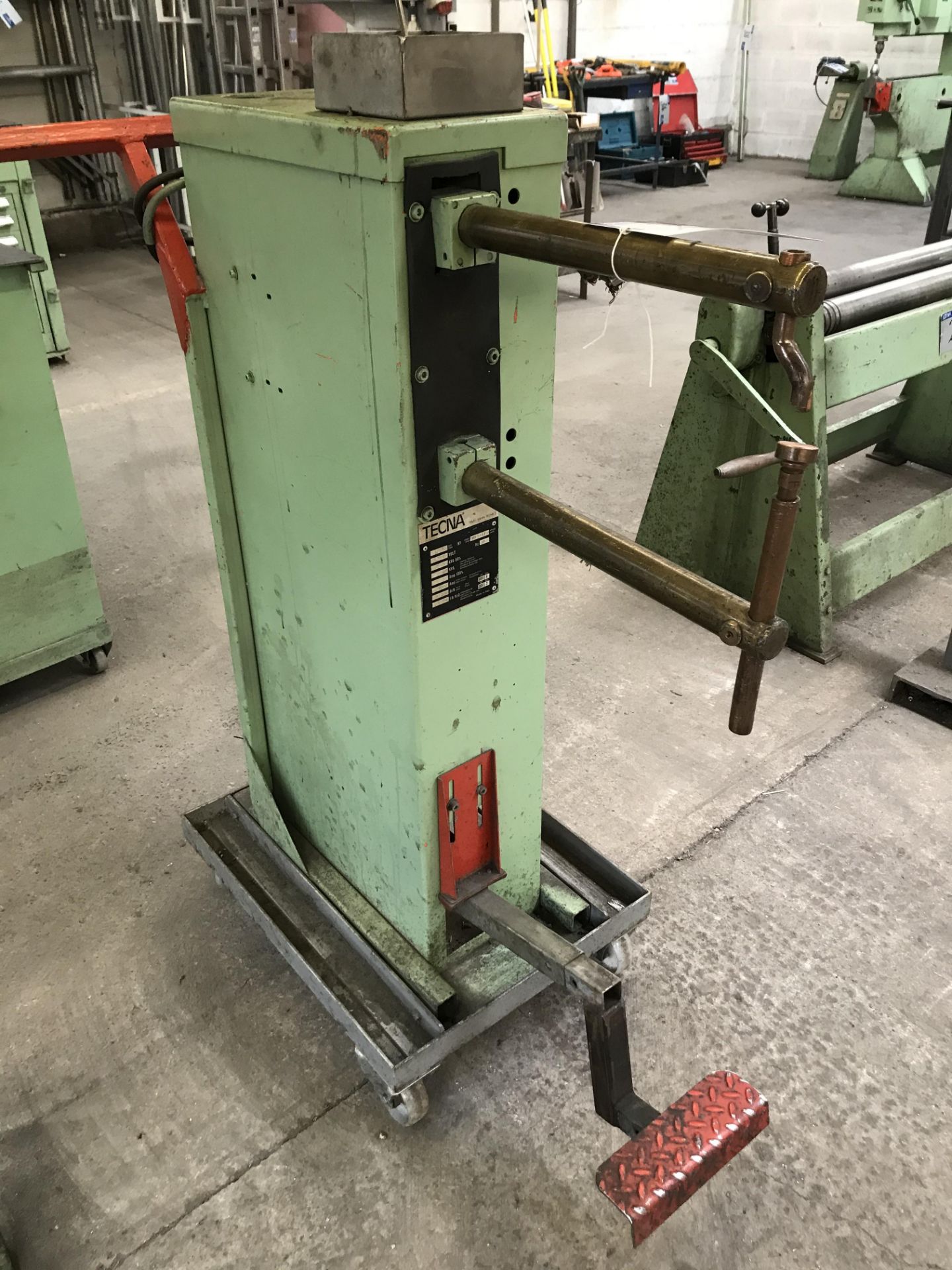 A Tecna 3405 70kVA Spot Welder No.09-514/89, 3 phase on mobile frame. - Image 2 of 3