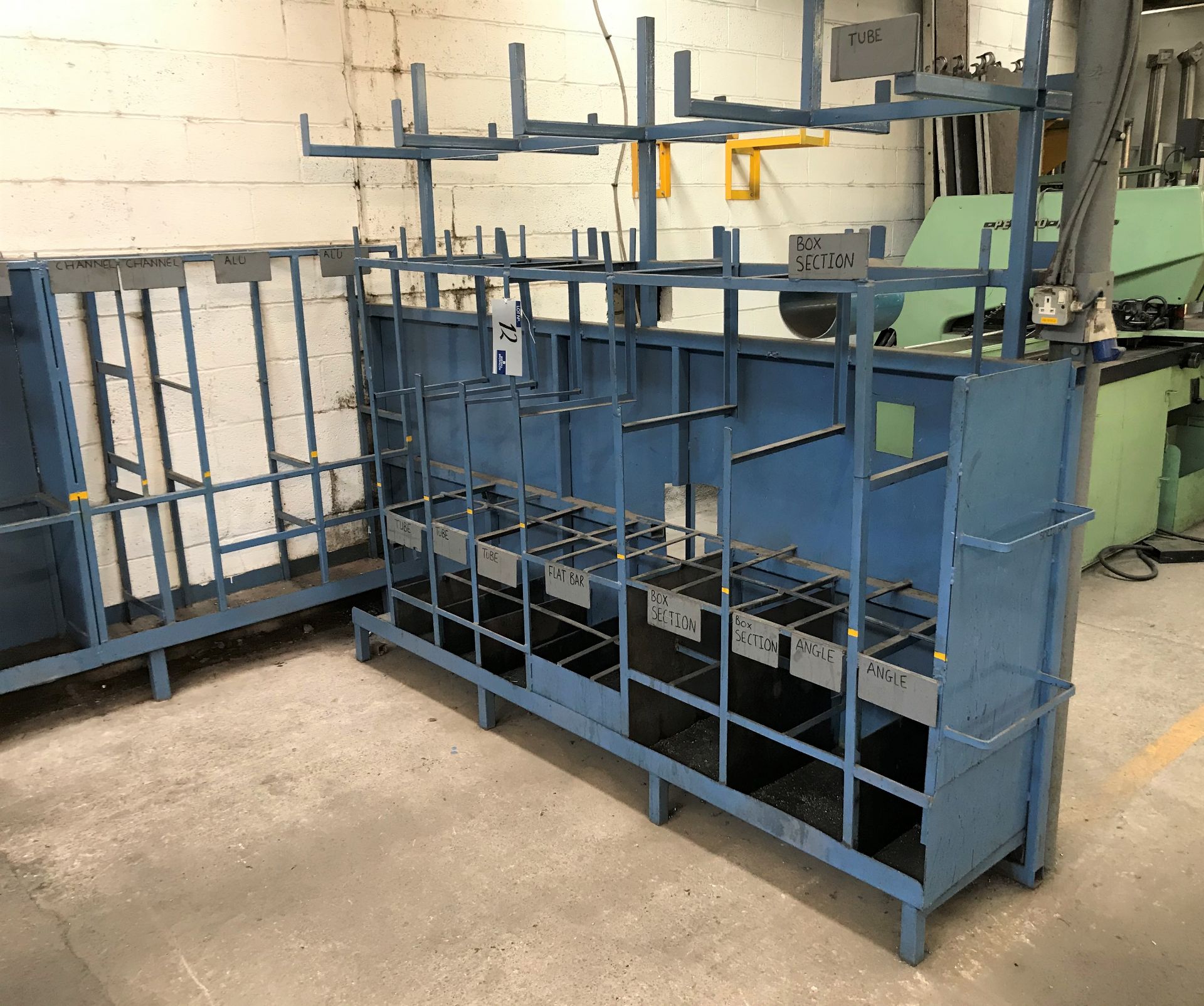 2 Welded Steel Storage Racks: 1-160in w x 15in dp x 63in h, 1-Double Sided 120in w x 33in dp x - Image 3 of 3