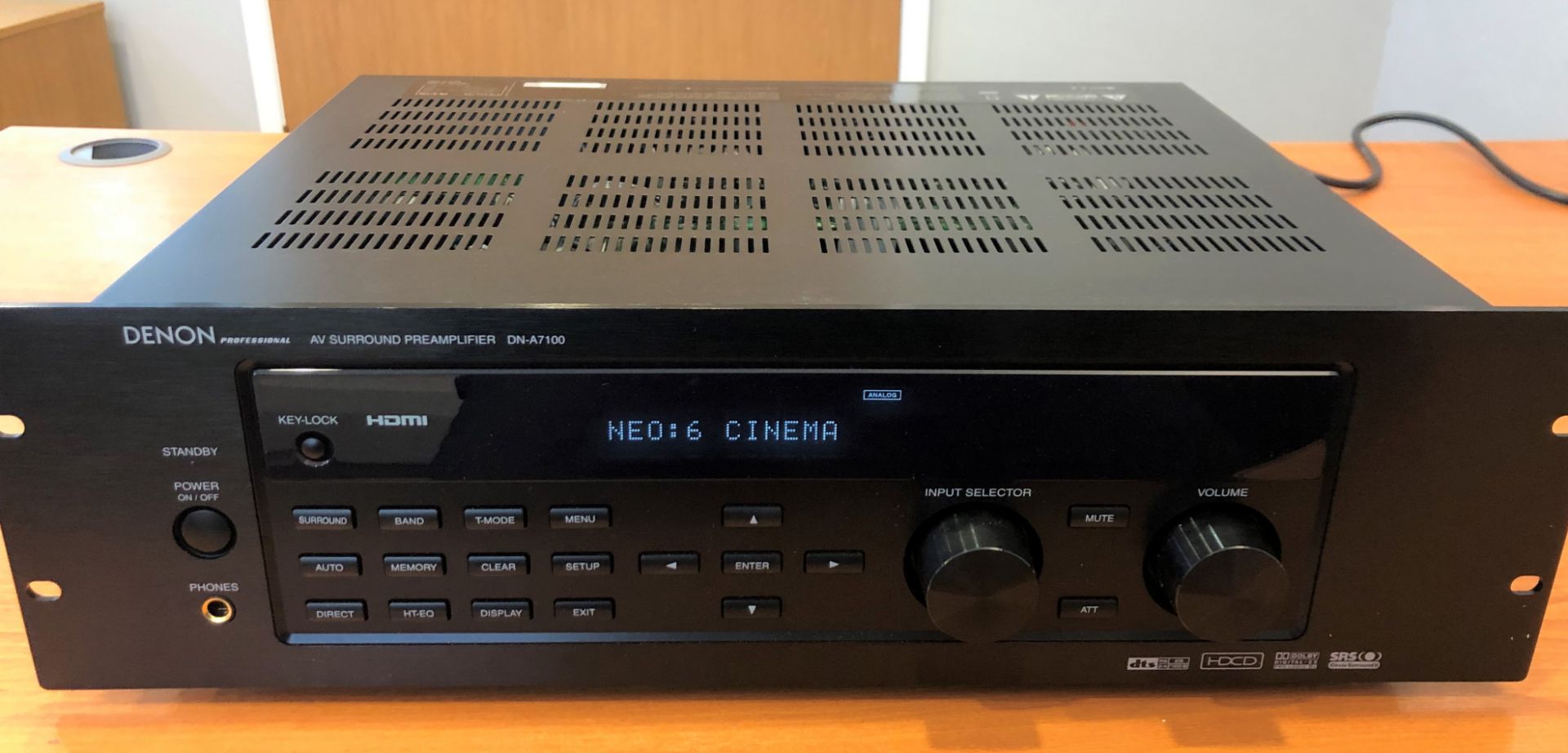 A Denon DN-A7100 Professional AV Surround Pre-Amplifier; very little use, in original box with