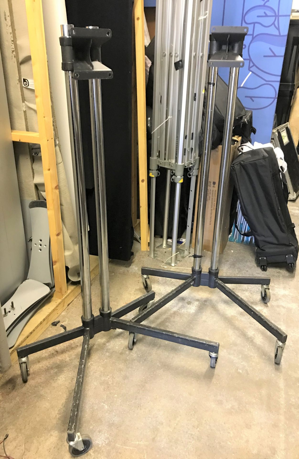 2 Unicol Mobile Heavy Duty Monitor Stands, 1.6m h (located at Unit 2, Dewhurst Row, Bamber Bridge,