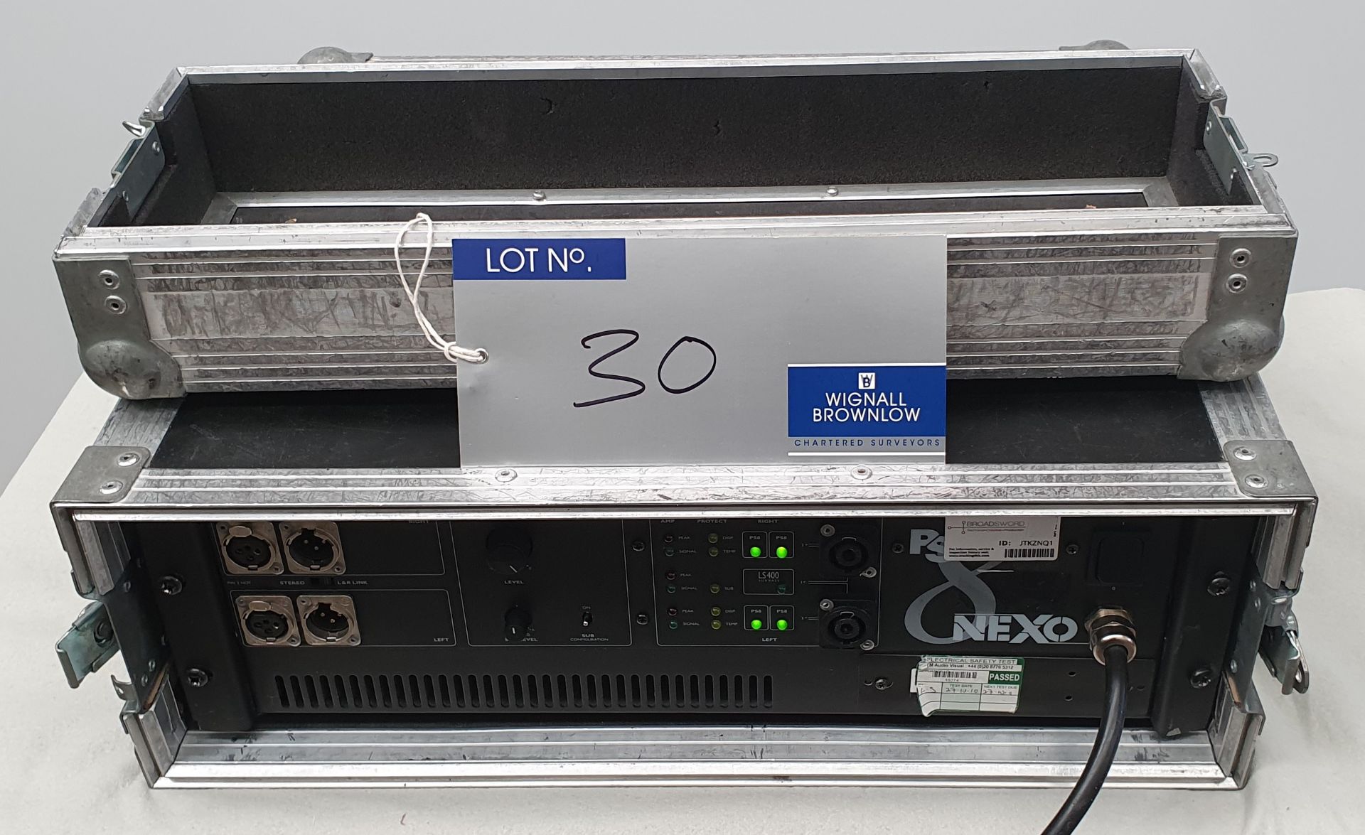 A Nexo PS8 Amplifier No.40988 with flight case, 530mm x 530mm x 185mm (NB. heavy). - Image 2 of 3