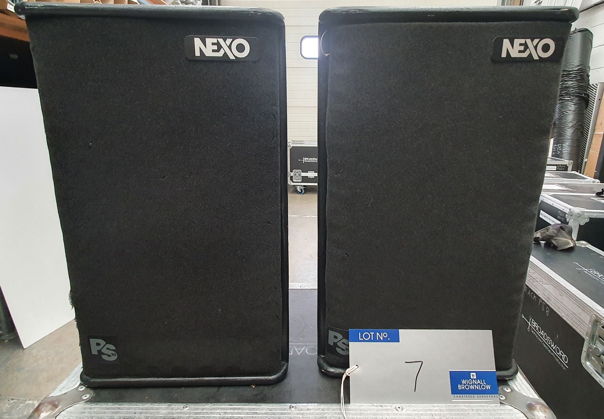 A Pair of Black Nexo PS10 Full Range Loudspeakers with mobile flight case. - Image 2 of 5