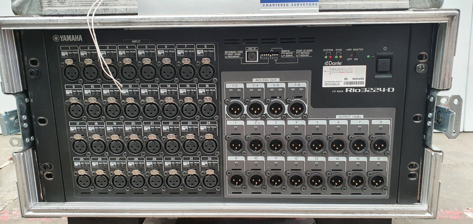 A Yamaha Rio 3224-D Stage Box, 32 Inputs, 16 Outputs No.BAWN01014 with 5star mobile flight case. - Image 2 of 4