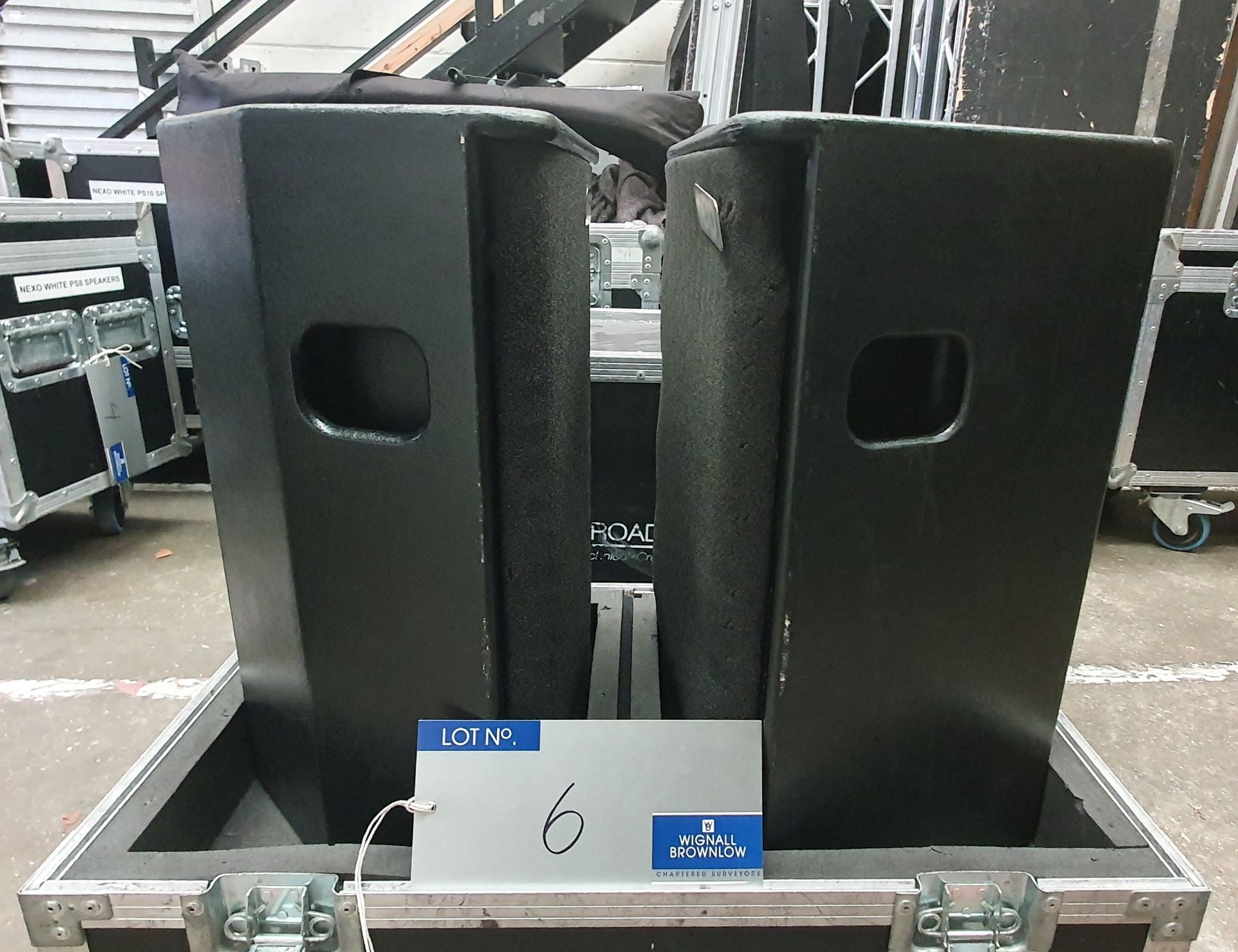 A Pair of Black Nexo PS10 Full Range Loudspeakers with mobile flight case. - Image 4 of 5