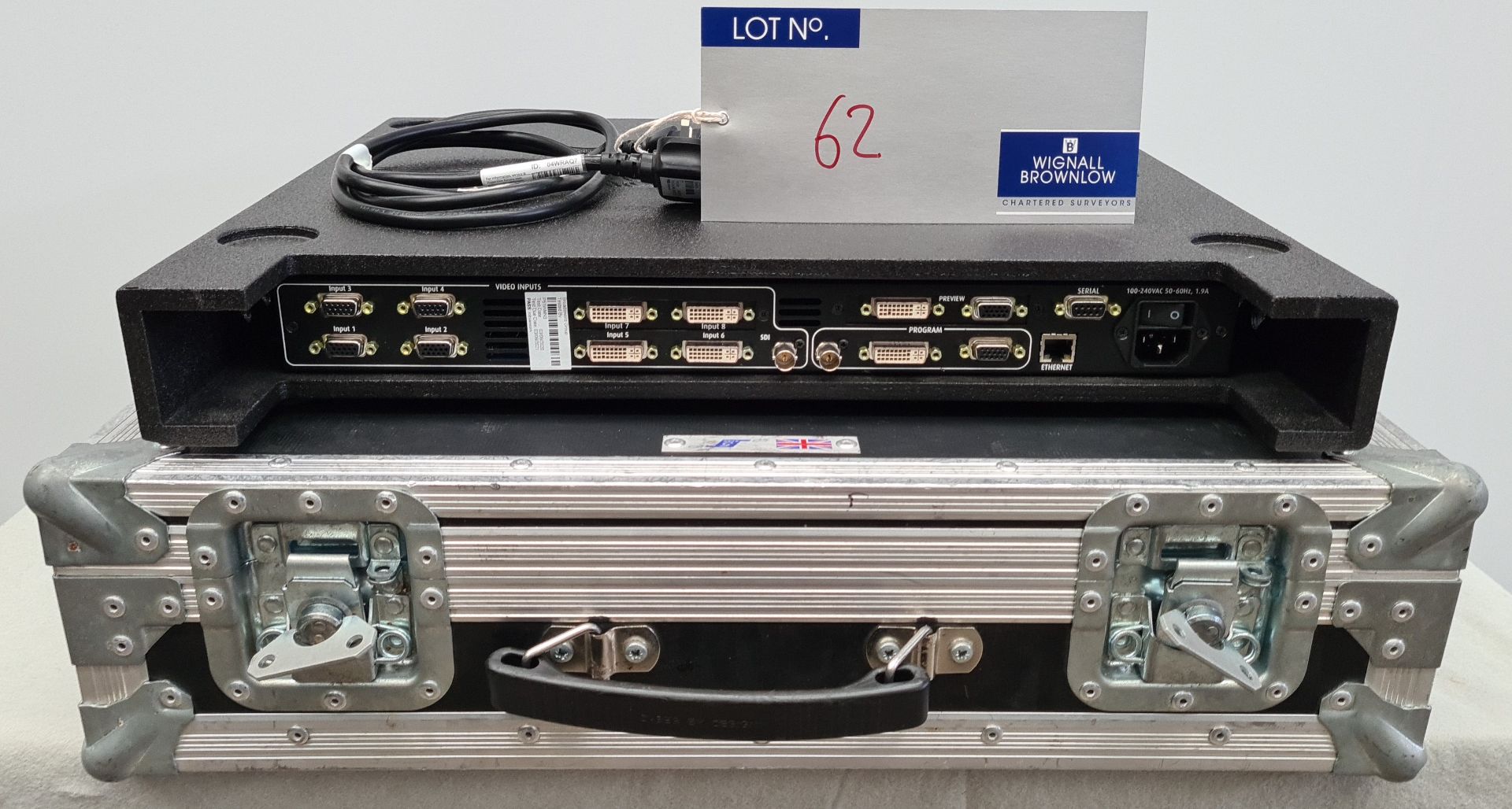 A Barco PDS-902 3G Video Switcher with IEC-13A Power Cable and 5star slim flight case (excellent - Image 2 of 2