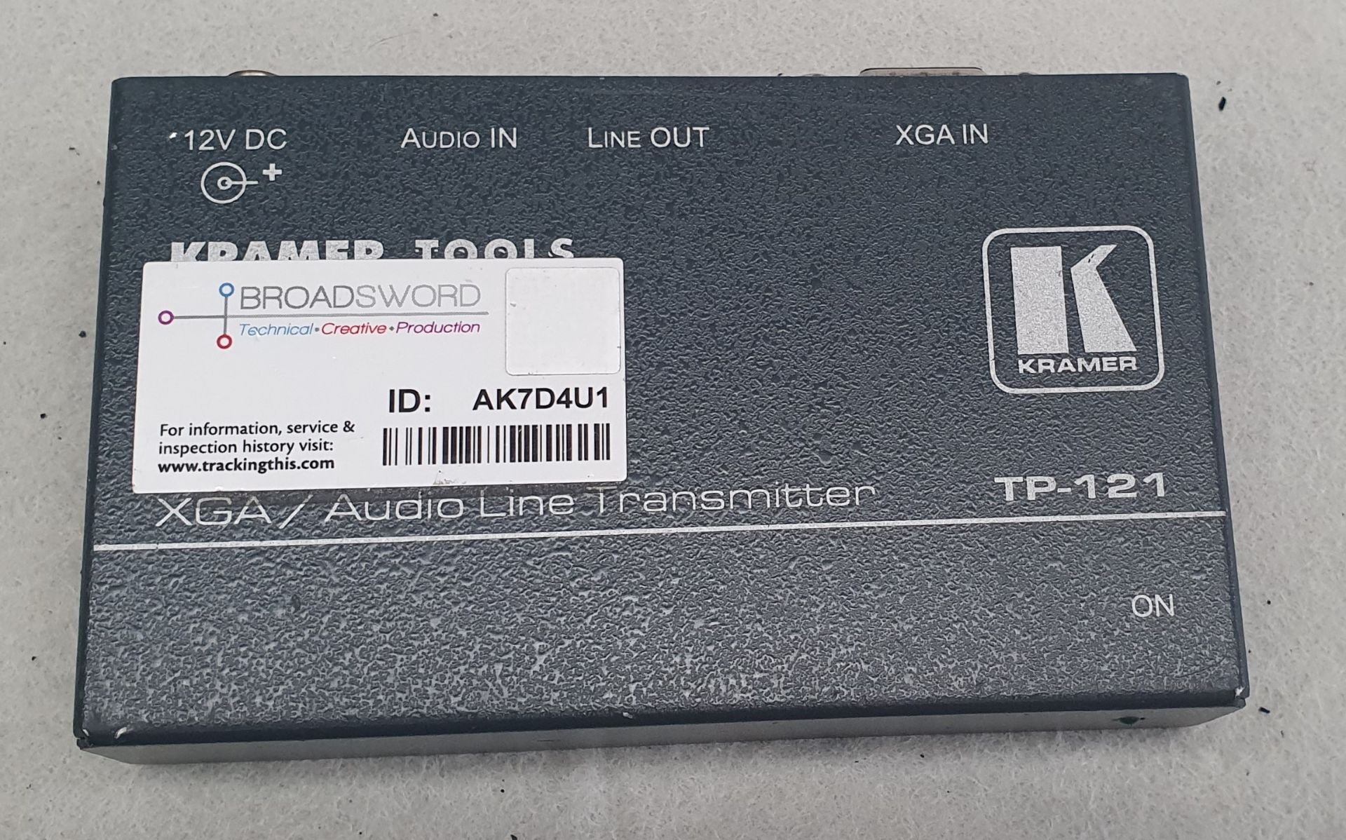 A Kramer TP-121 XGA/Audio Line Transmitter (no psu).