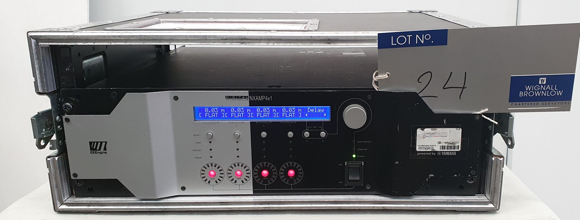 A Nexo NXAMP 4x1 Digital Power Amplifier with flight case (fully tested and working).