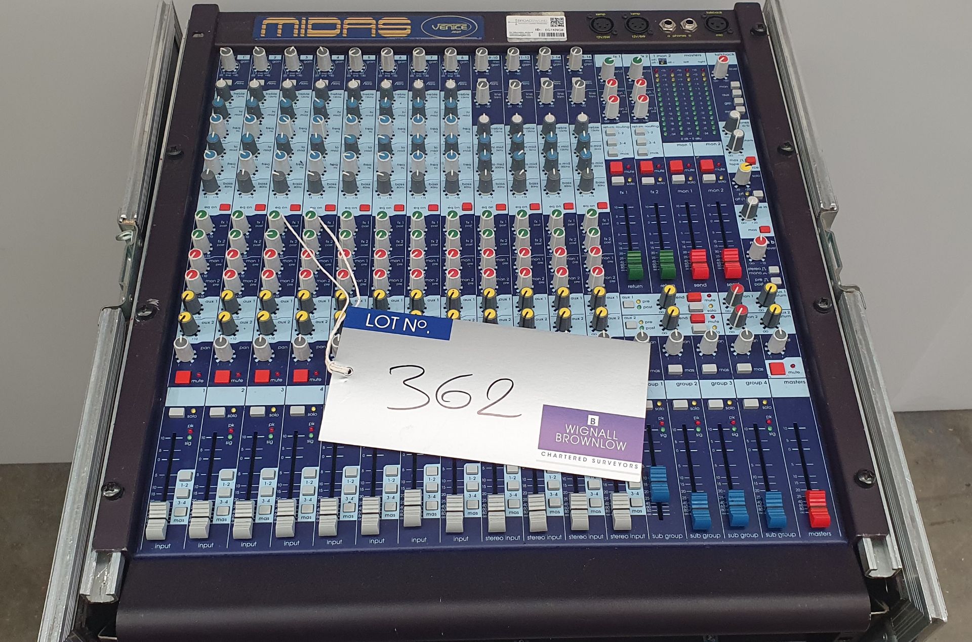 A Midas Venice 160 8+4 Sound Mixing Desk (DDR) with BSS FCS966 oPAl Constant Q Graphic Equaliser, - Image 2 of 8