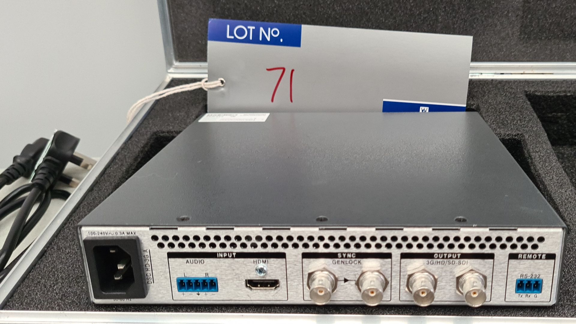 An Extron DSC HD-3G A HDMI to SDI Converter with flight case. - Image 2 of 2