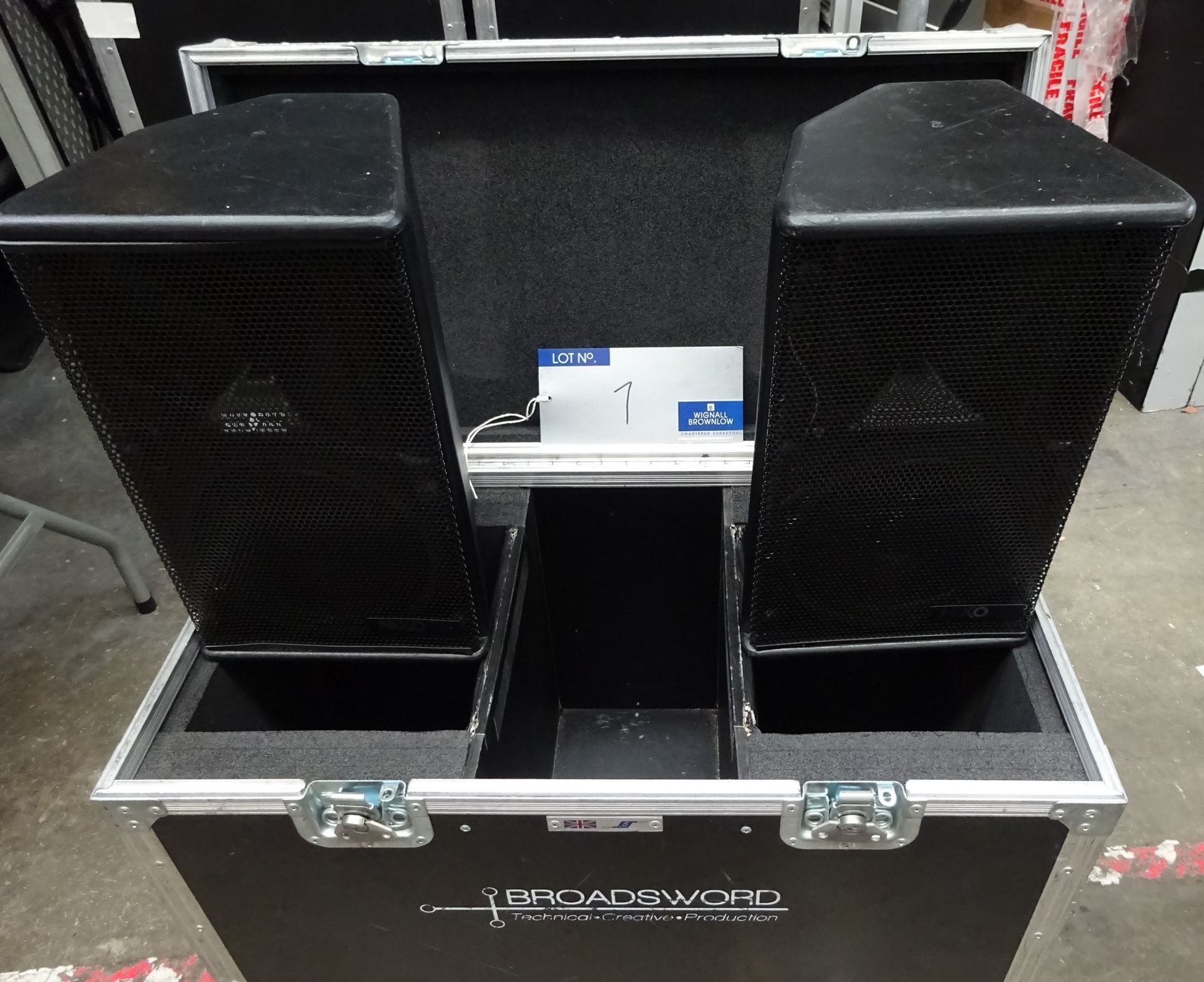 A Pair of Black Nexo PS8 Full Range Loudspeakers with 5star mobile flight case,400mm x 750mm x - Image 2 of 3